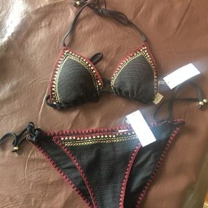 A and F NWT crochet bikini Med bottom -s top